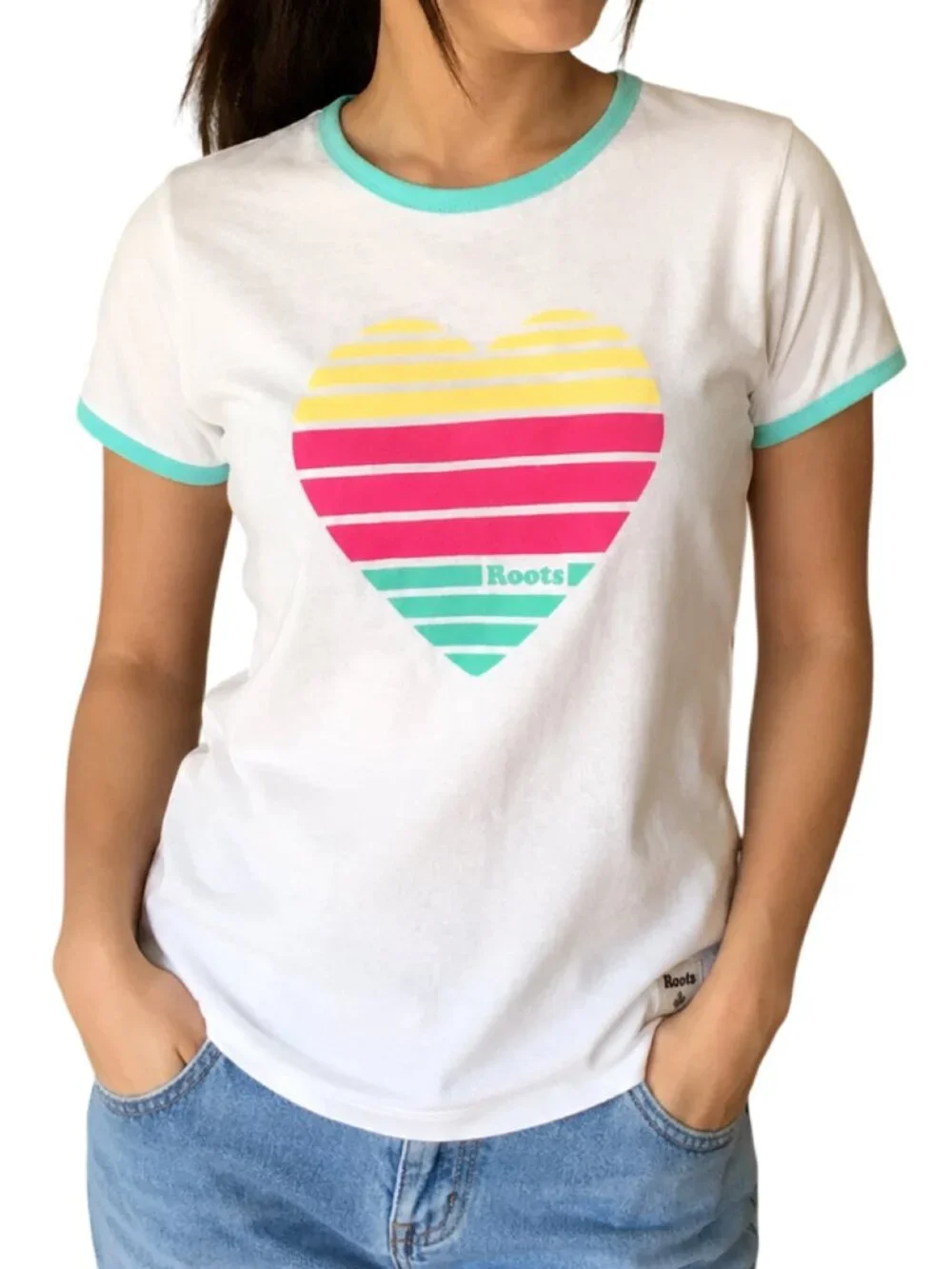 Roots Heart Graphic Tee Short Sleeve T-shirt XXL